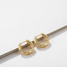 Load image into Gallery viewer, Twisted Huggie Earring
