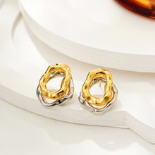 Load image into Gallery viewer, Silver Gold Earring