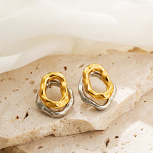 Load image into Gallery viewer, Silver Gold Earring
