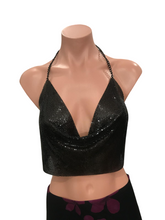 Load image into Gallery viewer, Chain Crop Top - Black
