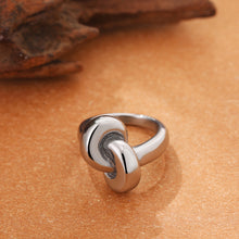 Load image into Gallery viewer, Knot Silver Ring