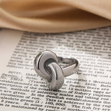 Load image into Gallery viewer, Knot Silver Ring