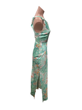 Load image into Gallery viewer, Mint One Shoulder Midi Dress