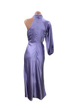 Load image into Gallery viewer, One Shoulder Lavender Midi Dress