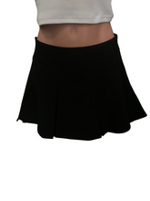 Load image into Gallery viewer, Black Tennis Skirt