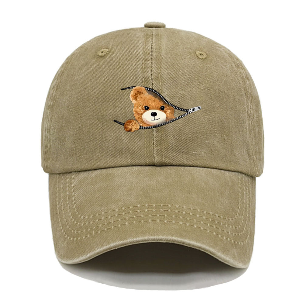 Teddy Bear Baseball Cap - Sand
