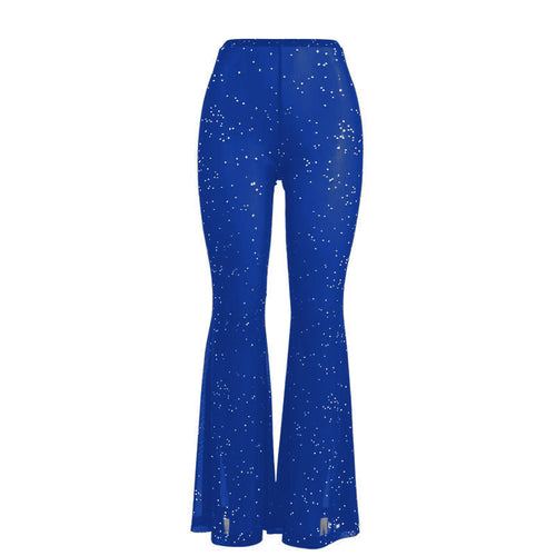 Rave Sequin Flare Pants - Blue