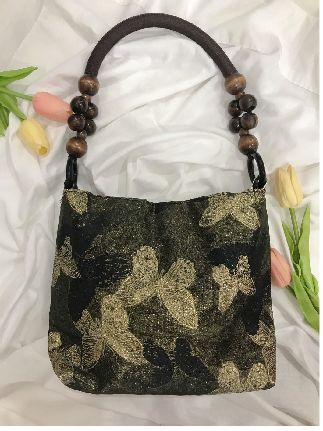 Beaded Butterfly Handbag
