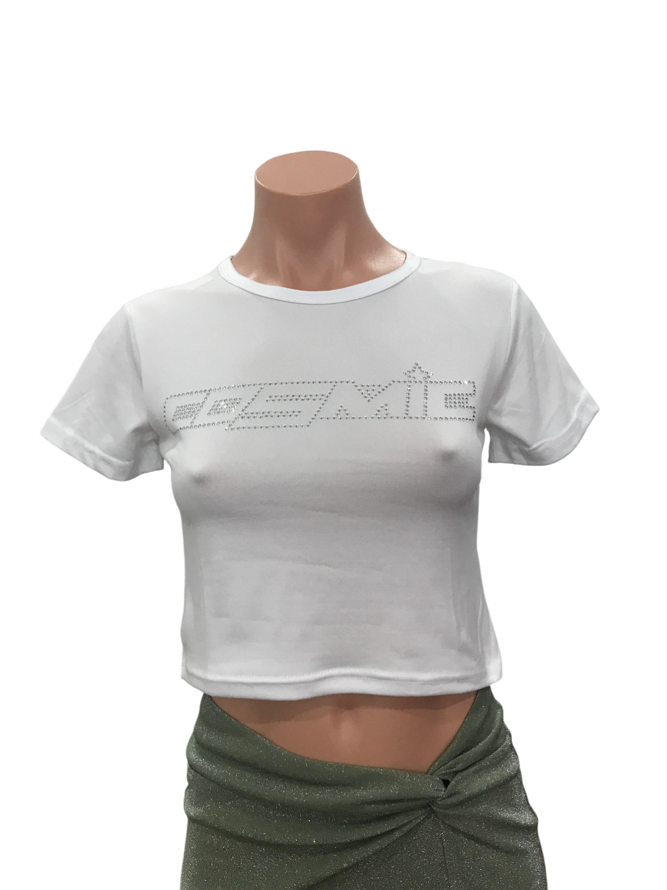 Cosmic Crop Tee White