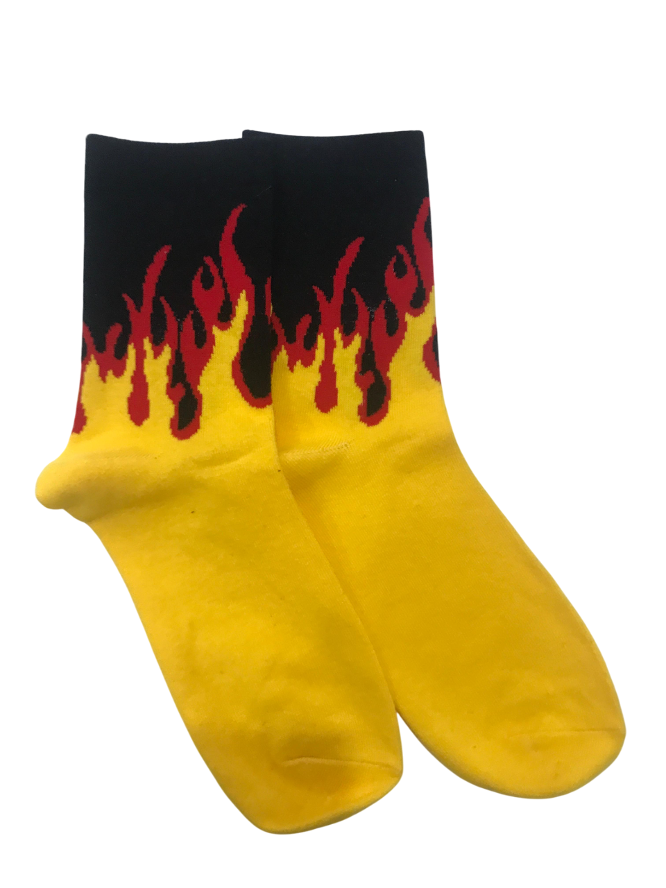 Yellow Fire Socks