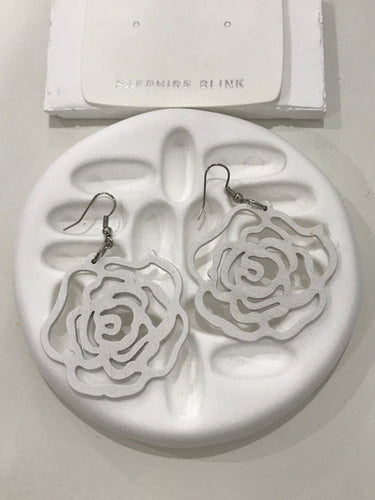 Boho Rose White Earring