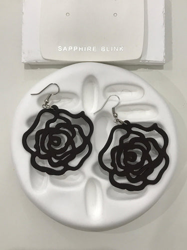 Boho Rose Dark Brown Earring