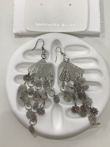 Boho Dream Catcher Silver Earring