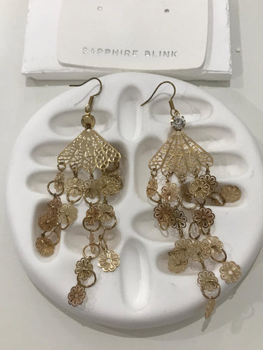 Boho Dream Catcher Gold Earring