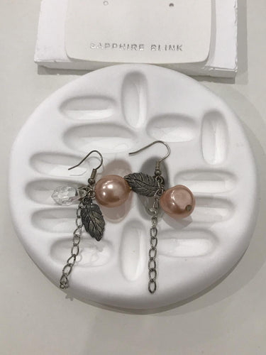 Boho Pink Pearl Earring