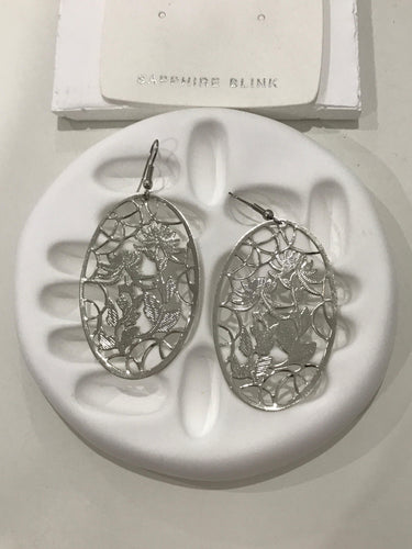 Boho Lotus Silver Earring