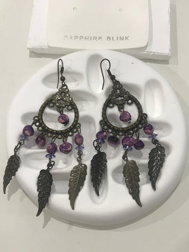 Boho Purply Earring