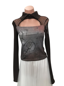 Y2K Crownie Mesh Top