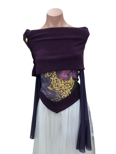 Y2K Purply Mesh Top