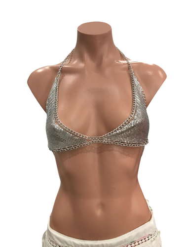 Bikini Silver Mesh Chain