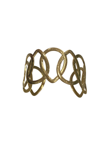 Bird Caged Gold Bangle