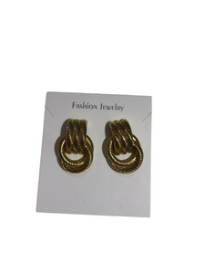 Lock Gold Earring