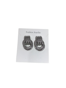 Lock Silver Earring