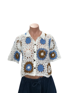 Crochet Shirt - White