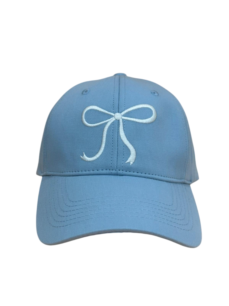 Bow Baseball Caps - Baby Blue