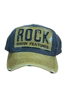 Rockshark Denim Baseball Cap - Yellow