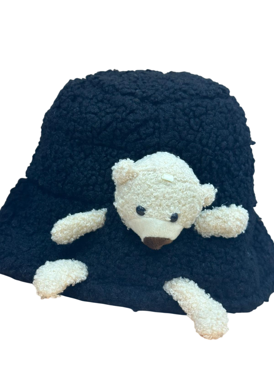 Teddy Bear Bucket Hat - Black