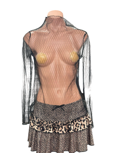 Y2K See-Through Mesh Top