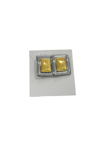 Cube Gold Silver Earring