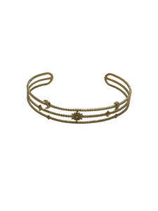 Crescent Gold Bangle