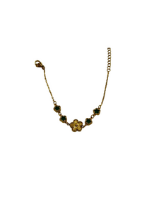 Ruby Green Gold Bracelet