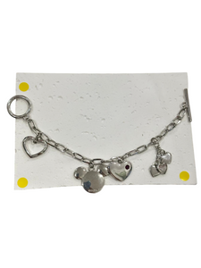 Ornament Mickey Silver Bracelet
