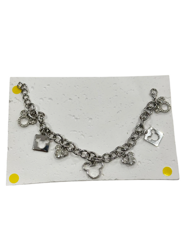 Ornament Minnie Silver Bracelet