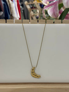 Pendant Charm V Gold Necklace