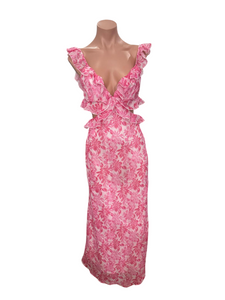 Pink Beach Midi Dress