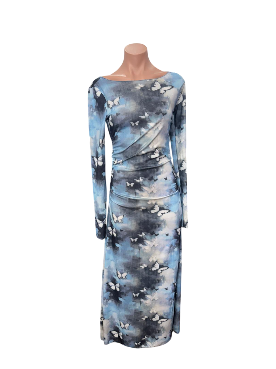 Y2K Buttefly Midi Dress