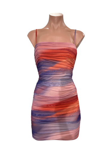 Sunset Ruched Dress