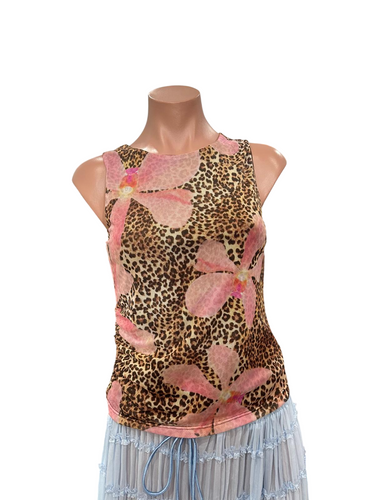 Leopard Flower Top