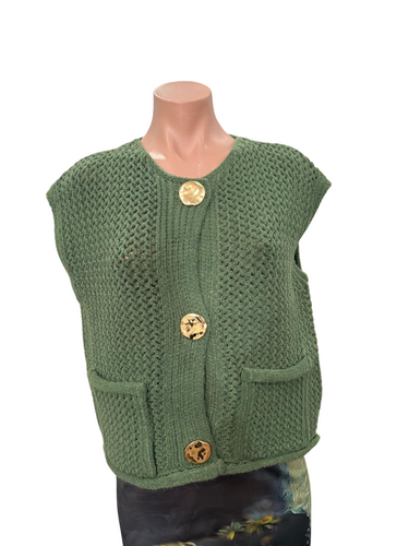 Valeria Vest Top - Green