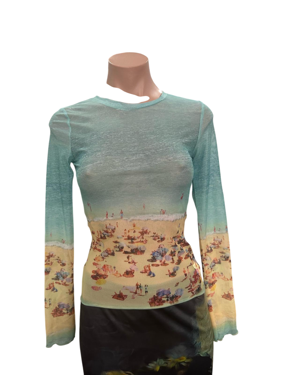 Y2K Beach Mesh Top