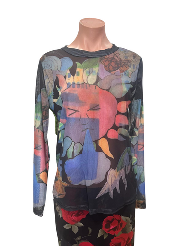 Y2K Haruki Mesh Top