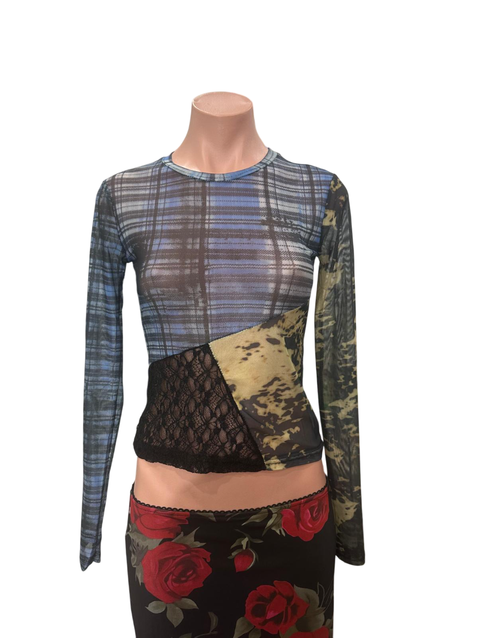Y2K Birdie Mesh Top