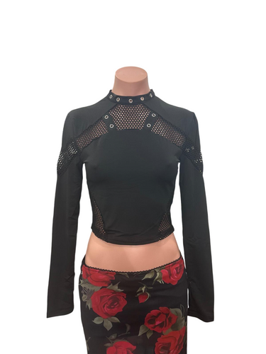 Y2K Coolie Mesh Top