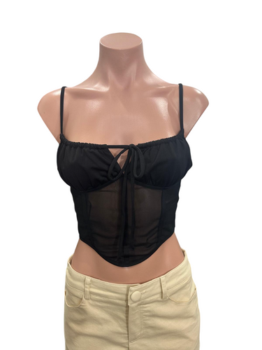 Black Corset Top with Laces