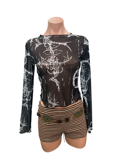 Y2K Nepunes Mesh Top