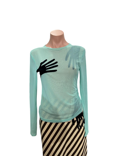 Y2K Shadow Mesh Top
